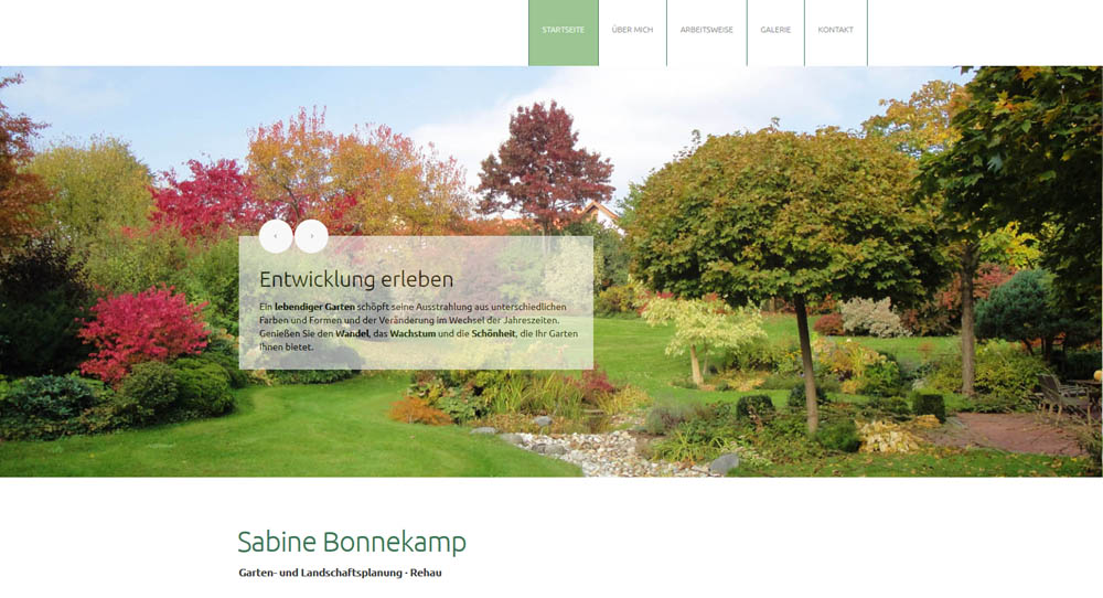 Webdesign Garten- und Landschaftsplanung