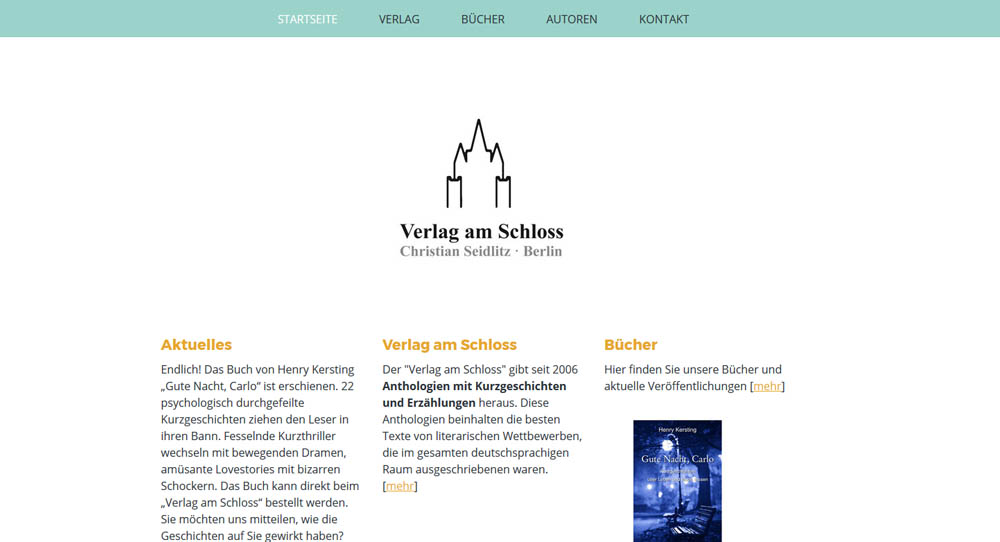 Webseite Verlag am Schloss